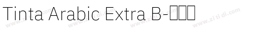 Tinta Arabic Extra B字体转换